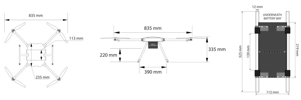 Aurelia X4 Standard - Technical Drawing